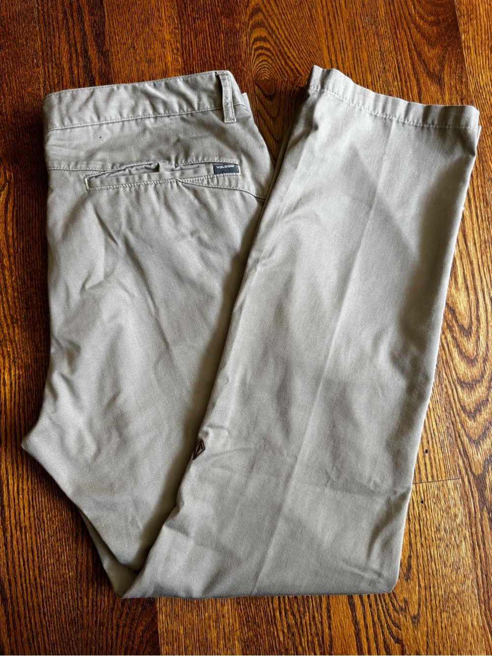 Volcom Corpo Class Mens 36 Khaki Chino Pants Straight Leg Skate